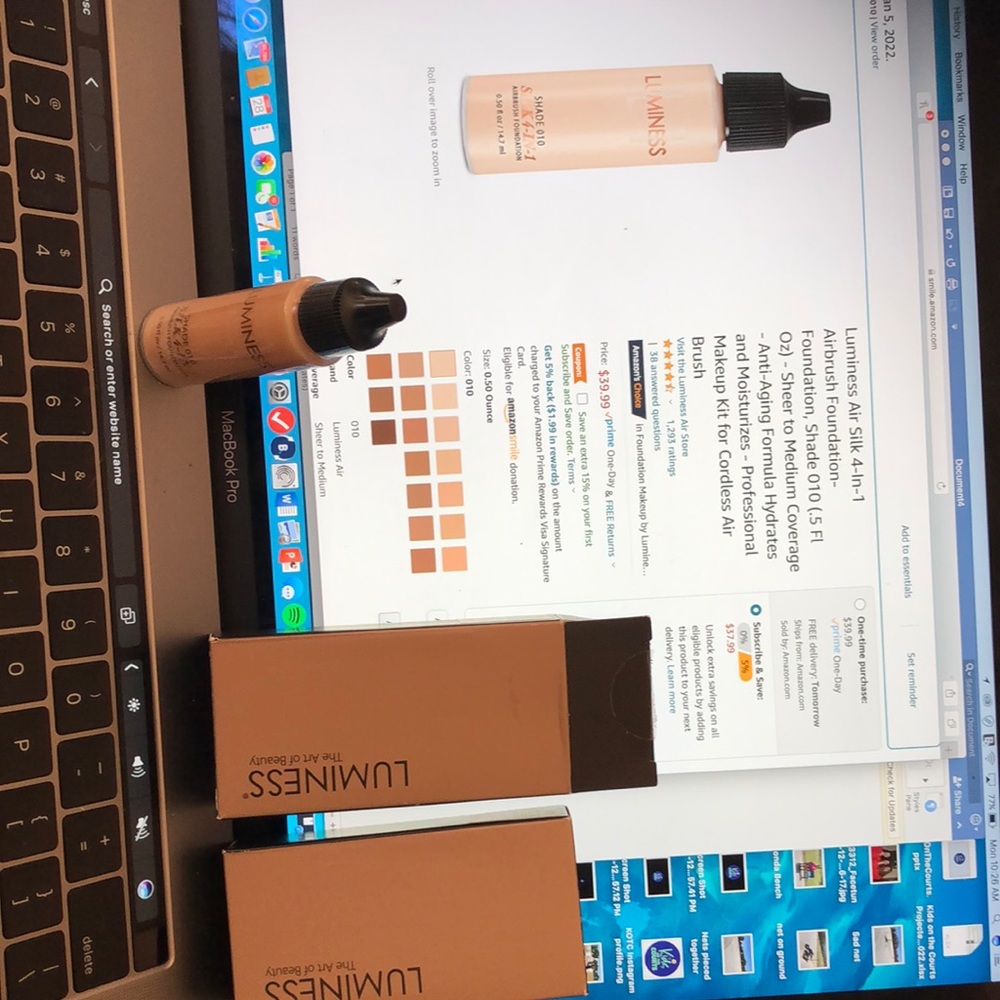 Luminess Air Silk 4-1 foundation, shade 010 (fair)